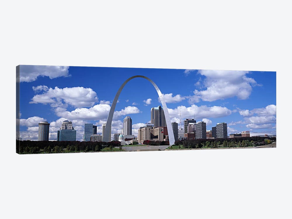 Gateway Arch & Downtown Skyline, St. Louis, Missouri, USA by Panoramic Images 1-piece Canvas Art