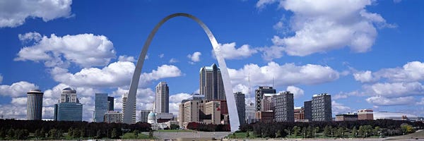 Arches: Gateway Arch & Downtown Skyline, St. Louis, Missouri, USA by Panoramic Images
