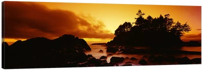 Majestic Coastal Sunset, Tofino, Vancouver Island, British Columbia, Canada Canvas Art Print - British Columbia Art