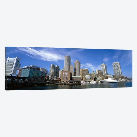 Skyscrapers at the waterfront, Boston, Massachusetts, USA Canvas Print #PIM6012} by Panoramic Images Canvas Art Print