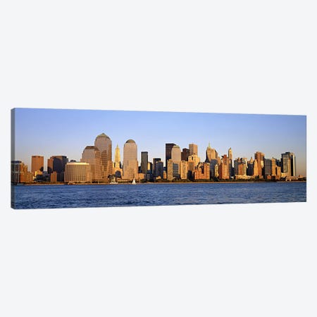 Buildings at the waterfront, Manhattan, New York City, New York State, USA Canvas Print #PIM6013} by Panoramic Images Canvas Print