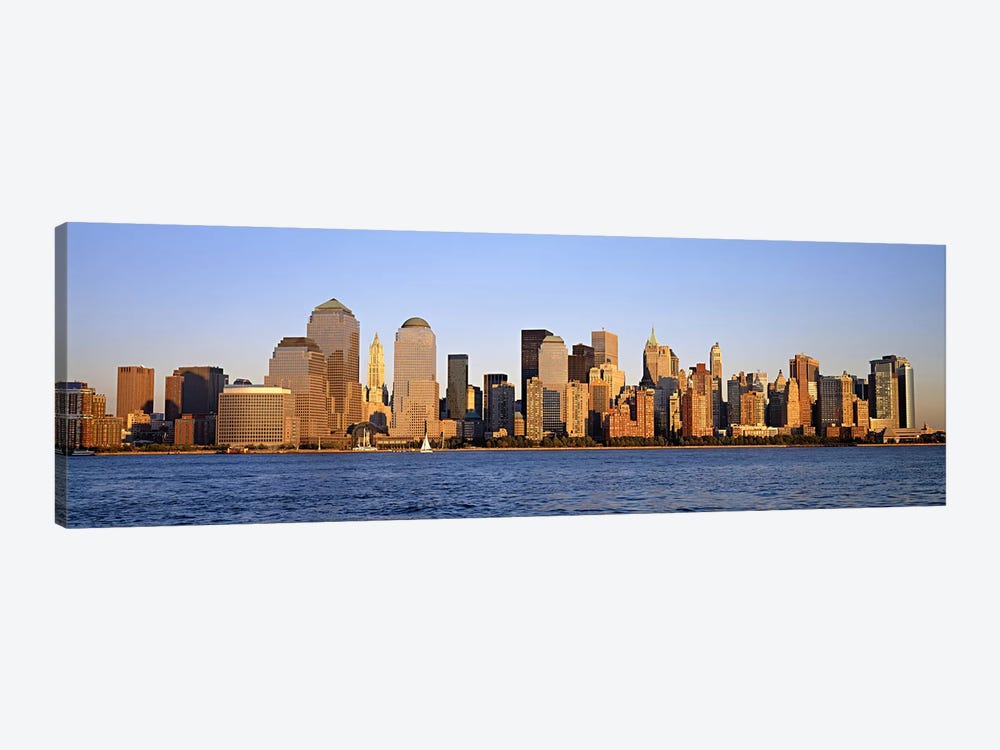 Buildings at the waterfront, Manhattan, New York City, New York State, USA by Panoramic Images 1-piece Canvas Art