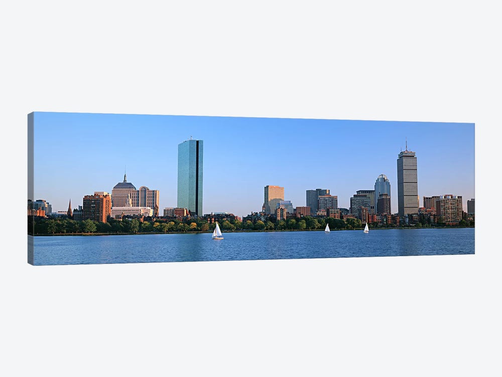 Buildings at the waterfront, Back Bay, Boston, Massachusetts, USA by Panoramic Images 1-piece Canvas Art Print