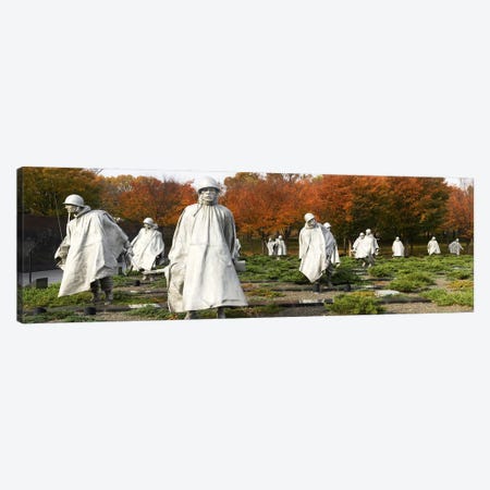Statues of army soldiers in a park, Korean War Memorial, Washington DC, USA Canvas Print #PIM6032} by Panoramic Images Canvas Print