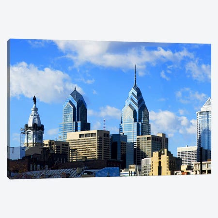Skyscrapers in a city, Liberty Place, Philadelphia, Pennsylvania, USA Canvas Print #PIM6034} by Panoramic Images Canvas Wall Art