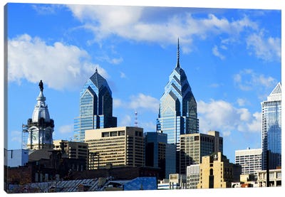 Skyscrapers in a city, Liberty Place, Philadelphia, Pennsylvania, USA Canvas Art Print - Philadelphia Art
