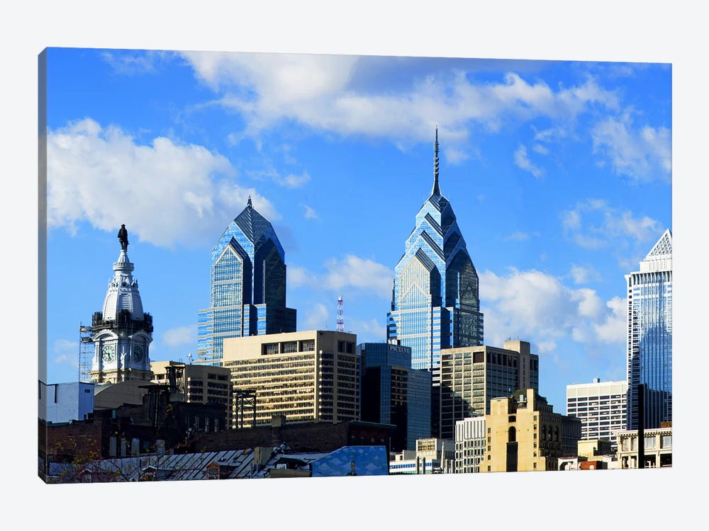 Skyscrapers in a city, Liberty Place, Philadelphia, Pennsylvania, USA by Panoramic Images 1-piece Art Print