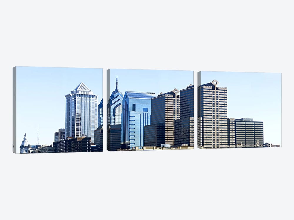 Skyscrapers in a city, Philadelphia, Pennsylvania, USA #6 by Panoramic Images 3-piece Canvas Artwork