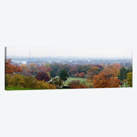 High angle view of a cemetery, Arlington National Cemetery, Washington DC, USA Canvas Print #PIM6038} by Panoramic Images Canvas Print