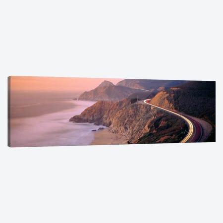 Dusk Highway 1 Pacific Coast CA USA Canvas Print #PIM603} by Panoramic Images Canvas Art