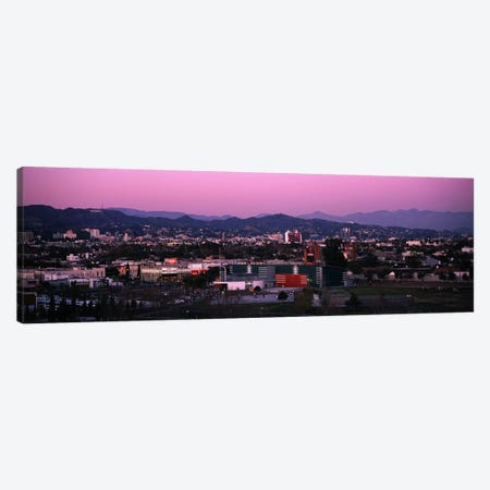 High angle view of an observatory in a city, Griffith Park Observatory, City of Los Angeles, California, USA Canvas Print #PIM6044} by Panoramic Images Canvas Print
