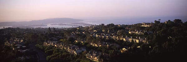 San Diego: High angle view of buildings in a city, Mission Bay, La Jolla, Pacific Beach, San Diego, California, USA by Panoramic Images
