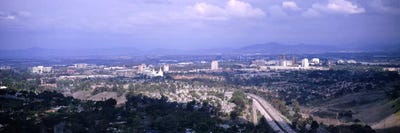 High angle view of a temple in a cityMormon Temple, La Jolla, San Diego, California, USA by Panoramic Images canvas print
