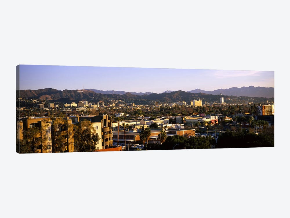 High angle view of buildings in a cityHollywood, City of Los Angeles, California, USA by Panoramic Images 1-piece Canvas Art