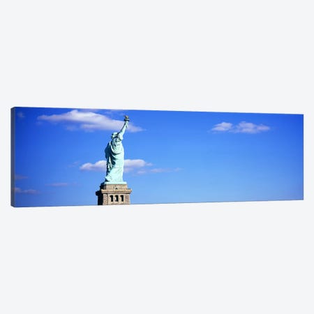 Low angle view of a statueStatue of Liberty, Liberty State Park, Liberty Island, New York City, New York State, USA Canvas Print #PIM6065} by Panoramic Images Canvas Print