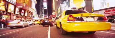 Traffic on the roadTimes Square, Manhattan, New York City, New York State, USA by Panoramic Images canvas print