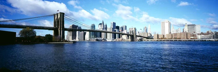Bridge across a river, Brooklyn Bridge, East River, Manhattan, New York City, New York State, USA by Panoramic Images wall art