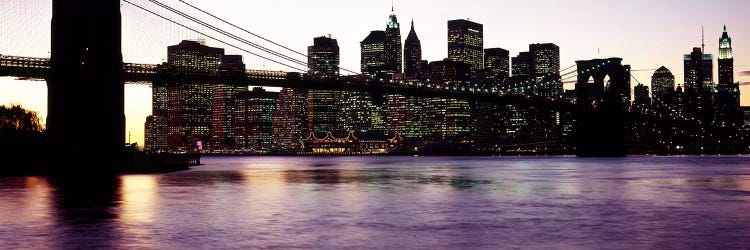 Bridge across a river, Brooklyn Bridge, East River, Manhattan, New York City, New York State, USA #3 by Panoramic Images wall art