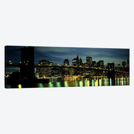 Brooklyn Bridge & Lower Manhattan, New York City, New York, USA Canvas Print #PIM6085} by Panoramic Images Canvas Art Print