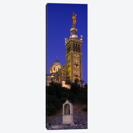 Low angle view of a tower of a church, Notre Dame De La Garde, Marseille, France Canvas Print #PIM6089} by Panoramic Images Canvas Wall Art