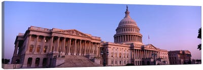 Low angle view of a government building, Capitol Building, Washington DC, USA Canvas Art Print - Washington D.C. Art