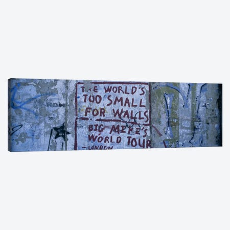 Sociopolitical Graffiti, Berlin Wall, Berlin, Germany Canvas Print #PIM6106} by Panoramic Images Canvas Wall Art