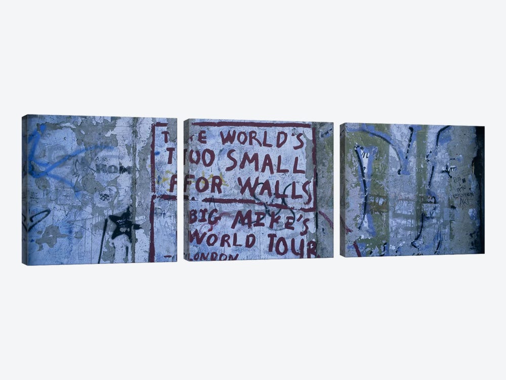 Sociopolitical Graffiti, Berlin Wall, Berlin, Germany by Panoramic Images 3-piece Canvas Art Print
