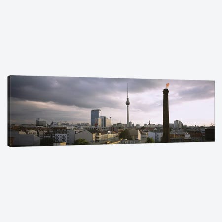 High-Angle View Featuring Berliner Fernsehturm, Mitte, Berlin, Germany Canvas Print #PIM6114} by Panoramic Images Canvas Print