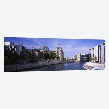 Riverside Architecture, Government District, Berlin, Germany Canvas Print #PIM6118} by Panoramic Images Canvas Wall Art