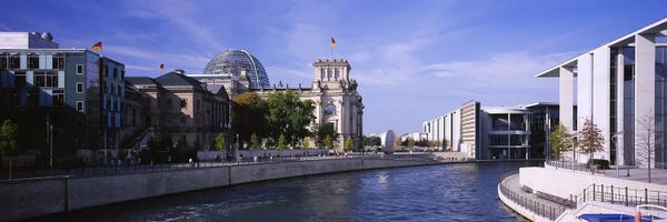 Berlin: Riverside Architecture, Government District, Berlin, Germany by Panoramic Images