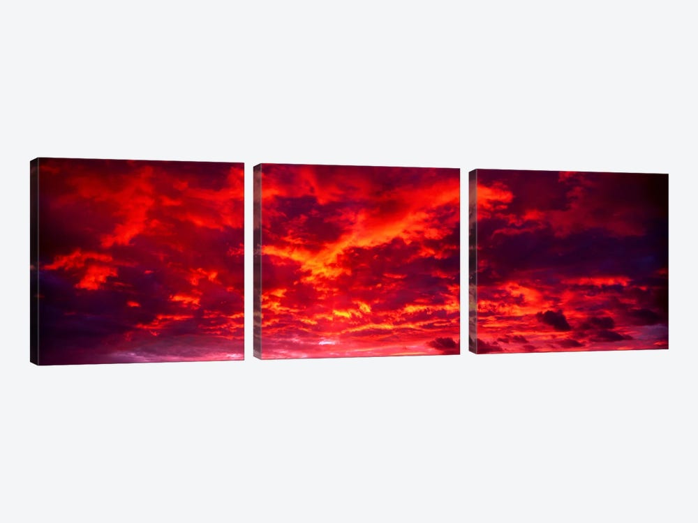 Sunset Dragoon Mountains AZ by Panoramic Images 3-piece Canvas Art Print