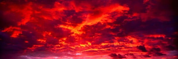 Cloudy Sunsets: Sunset Dragoon Mountains AZ by Panoramic Images