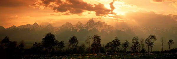 Panoramic Images: Dawn Teton Range Grand Teton National Park WY USA by Panoramic Images