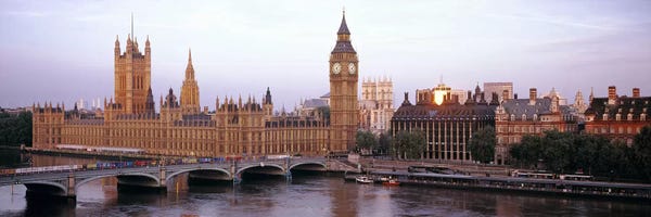 Towers: Palace Of Westminster & Westminster Bridge, City Of Westminster, London, England, United Kingdom by Panoramic Images