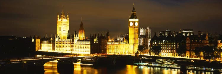 Palace Of Westminster At Night, City Of Westminster, London, England