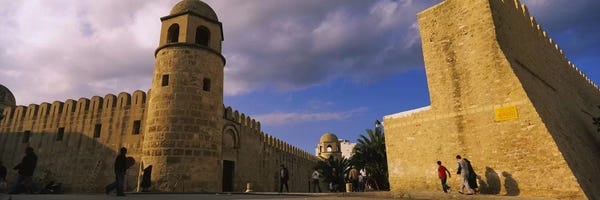 Islam: Group of people at a mosque, Great Mosque, Medina, Sousse, Tunisia by Panoramic Images