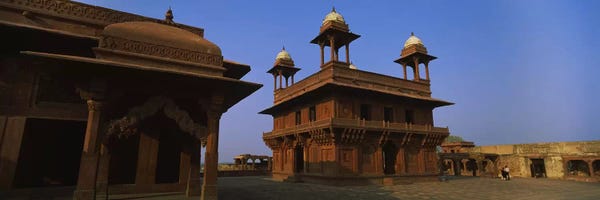 Islam: Low angle view of a building, Fatehpur Sikri, Fatehpur, Agra, Uttar Pradesh, India by Panoramic Images