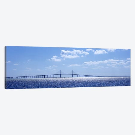 Bridge across a bay, Sunshine Skyway Bridge, Tampa Bay, Florida, USA Canvas Print #PIM6185} by Panoramic Images Canvas Wall Art