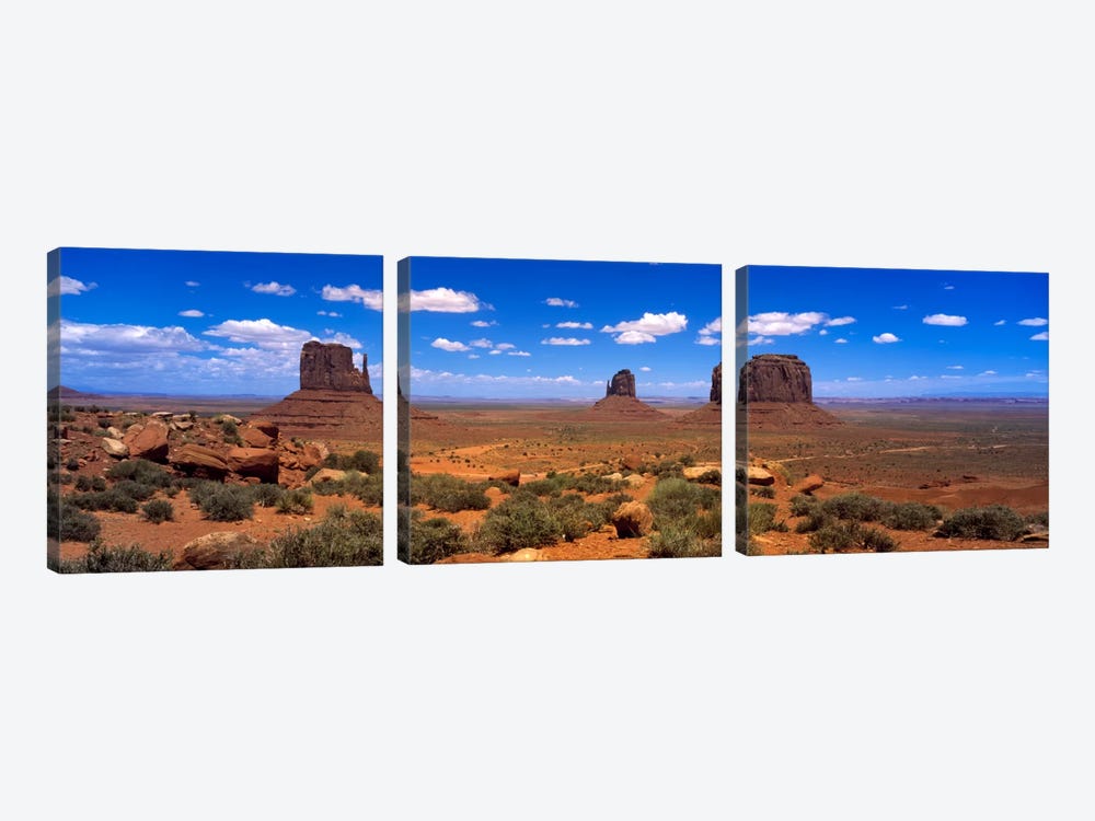 Monument Valley UT \ AZ by Panoramic Images 3-piece Art Print