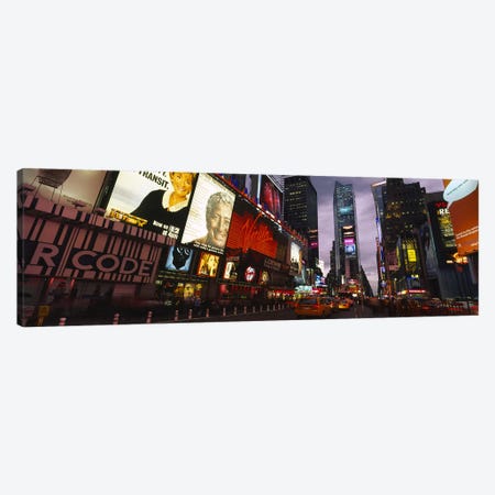 Buildings lit up at night, Times Square, Manhattan, New York City, New York State, USA Canvas Print #PIM6196} by Panoramic Images Canvas Art Print