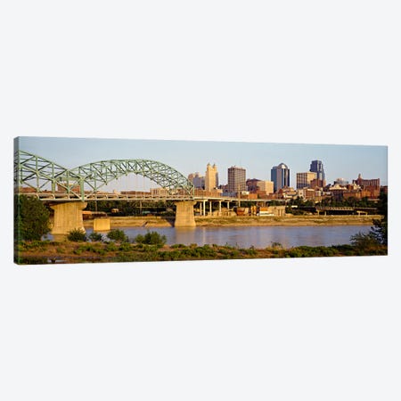 Bridge over a riverKansas city, Missouri, USA Canvas Print #PIM61} by Panoramic Images Canvas Artwork