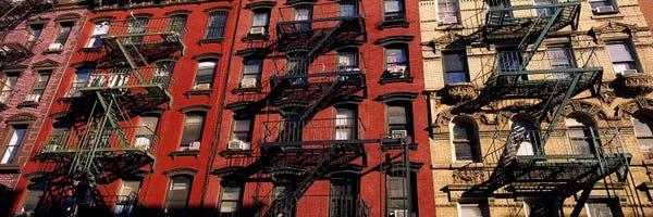 U.S. Cities: Fire Escapes, Little Italy, Lower Manhattan, New York City, New York, USA by Panoramic Images