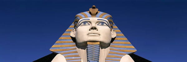 Las Vegas: Low angle view of a sphinx, Luxor Hotel Sphinx, Las Vegas, Nevada, USA by Panoramic Images