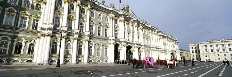 Museum along a road, State Hermitage Museum, Winter Palace, Palace Square, St. Petersburg, Russia