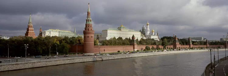 Buildings along a river, Grand Kremlin Palace, Moskva River, Moscow, Russia