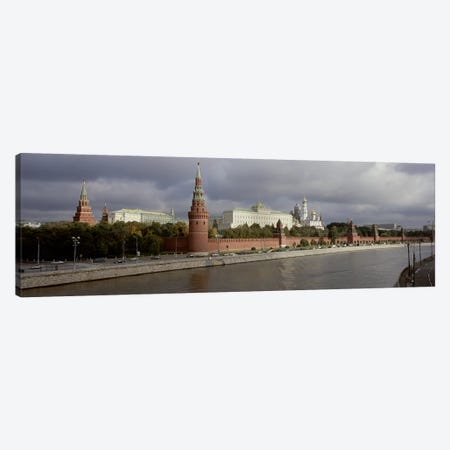 Buildings along a river, Grand Kremlin Palace, Moskva River, Moscow, Russia Canvas Print #PIM6208} by Panoramic Images Canvas Art