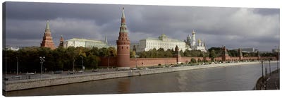 Buildings along a river, Grand Kremlin Palace, Moskva River, Moscow, Russia Canvas Art Print - Moscow Art