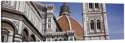 Low angle view of a cathedral, Duomo Santa Maria Del Fiore, Florence, Tuscany, Italy Canvas Art Print - Christian Art