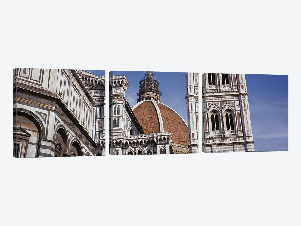 Low angle view of a cathedral, Duomo Santa Maria Del Fiore, Florence, Tuscany, Italy by Panoramic Images 3-piece Canvas Art