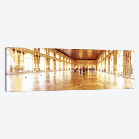 Group of people inside a ballroom, Catherine Palace, Pushkin, St. Petersburg, Russia Canvas Print #PIM6214} by Panoramic Images Canvas Artwork